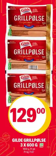 Coop Extra Gilde grillpølse tilbud