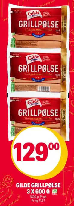 Coop Extra Gilde grillpølse tilbud