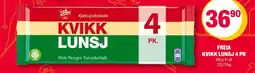 Coop Extra Freia kvikk lunsj 4 pk tilbud
