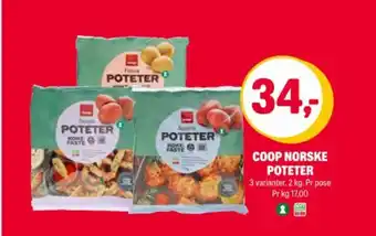 Coop Extra Coop norske poteter tilbud