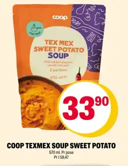 Coop Extra Coop texmex soup sweet potato tilbud