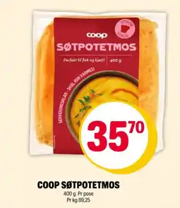 Coop Extra Coop søtpotetmos tilbud