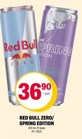 Coop Extra Red bull zero/ spring edition tilbud