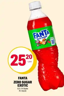 Coop Extra Fanta zero sugar exotic tilbud