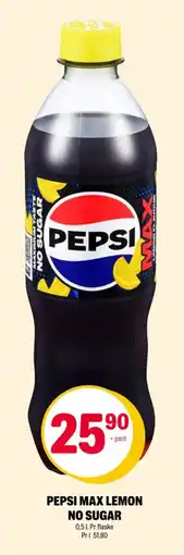 Coop Extra Pepsi max lemon no sugar tilbud