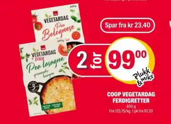 Coop Extra Coop vegetardag ferdigretter tilbud