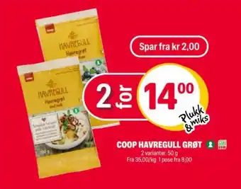 Coop Extra Coop havregull grøt tilbud