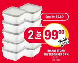 Coop Extra Smartstore frysebokser 5 pk tilbud