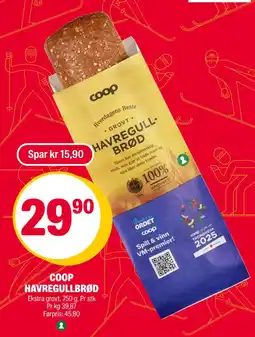 Coop Extra Coop havregullbrød tilbud