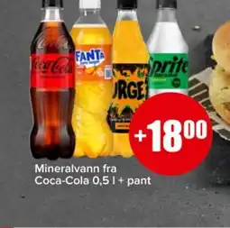 Spar Mineralvann fra coca-cola tilbud