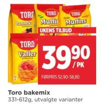 Meny Toro bakemix tilbud