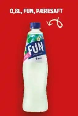 Meny Fun, pæresaft tilbud