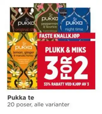 Meny Pukka te tilbud