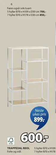 JYSK TRAPPEDAL REOL tilbud