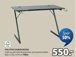 JYSK HALSTED GAMINGBORD tilbud
