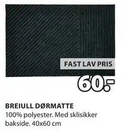 JYSK BREIULL DØRMATTE tilbud