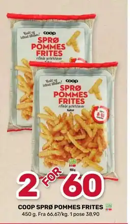 Matkroken COOP SPRØ POMMES FRITES tilbud