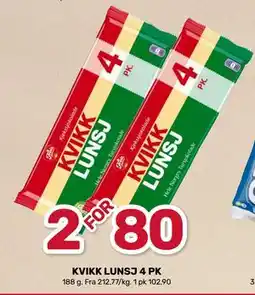 Matkroken KVIKK LUNSJ 4 PK tilbud