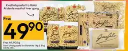 Gigaboks Stort utvalg pasta fra Garofalo 1 kg & 3 kg tilbud