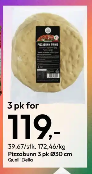 Gigaboks Pizzabunn 3 pk Ø30 cm tilbud