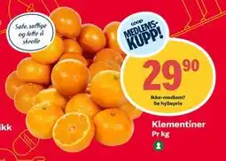 Coop Extra Klementiner tilbud