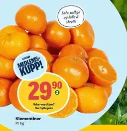 Coop Prix Klementiner tilbud