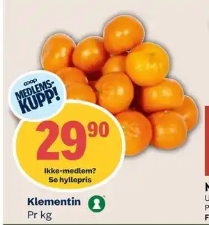 Coop Mega Klementin tilbud