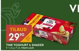 Coop Mega TINE YOGHURT 4 SMAKER tilbud