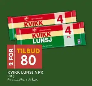 Coop Mega KVIKK LUNSJ 4 PK tilbud