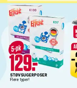 Europris STØVSUGERPOSER Flere typer! tilbud