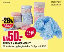 Europris EFFEKT KJØKKENKLUT tilbud
