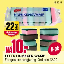Europris EFFEKT KJØKKEN SVAMP tilbud