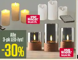 Europris Alle 3-pk LED-lys! tilbud