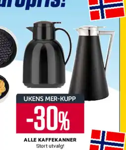 Europris ALLE KAFFEKANNER Stort utvalg! tilbud