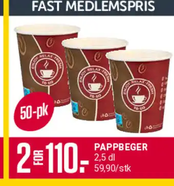 Europris PAPPBEGER tilbud