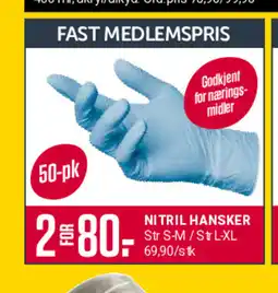 Europris NITRIL HANSKER tilbud