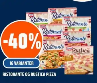 Coop Obs RISTORANTE OG RUSTICA PIZZA tilbud