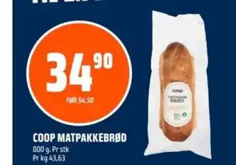 Coop Obs COOP MATPAKKEBRØD tilbud