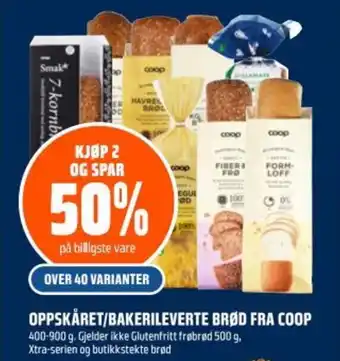 Coop Obs OPPSKÅRET/BAKERILEVERTE BRØD FRA COOP tilbud