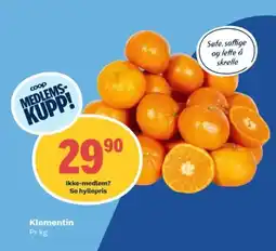 Coop Obs Klementin Pr kg tilbud