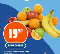 Coop Obs BANANER, EPLER OG APPELSINER Løsvekt. Pr kg tilbud