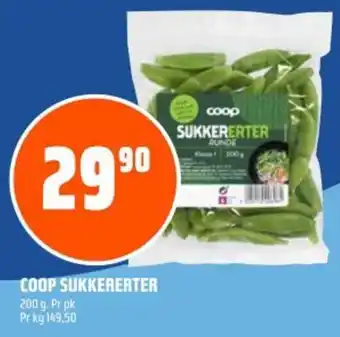 Coop Obs COOP SUKKERERTER tilbud