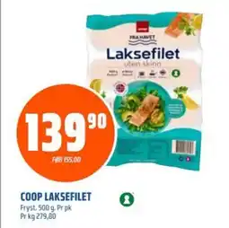 Coop Obs COOP LAKSEFILET tilbud