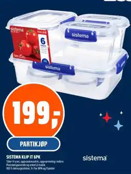 Coop Obs SISTEMA KLIP IT 6PK tilbud