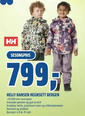 Coop Obs HELLY HANSEN REGNSETT BERGEN tilbud