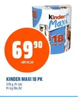 Coop Obs KINDER MAXI 18 PK tilbud