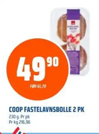 Coop Obs COOP FASTELAVNSBOLLE 2 PK tilbud