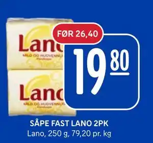 Rema 1000 SÅPE FAST LANO 2PK tilbud