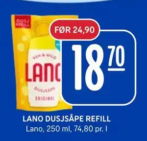 Rema 1000 LANO DUSJSÅPE REFILL tilbud