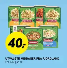 Bunnpris UTVALGTE MIDDAGER FRA FJORDLAND tilbud